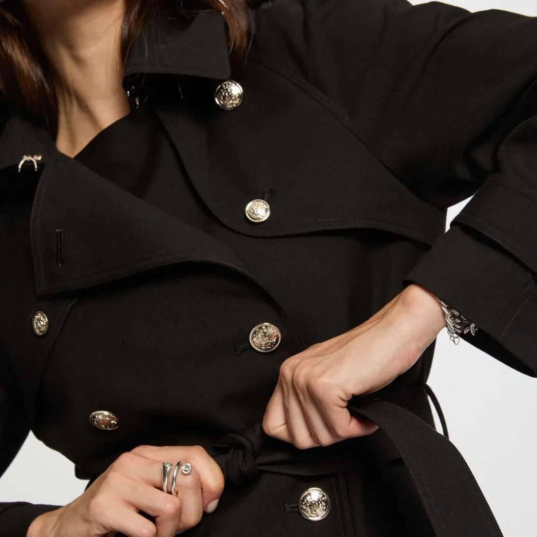 Trench femme noir