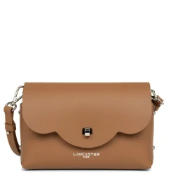 Trotteur A rabat avec fermoir - City Flore camel en cuir