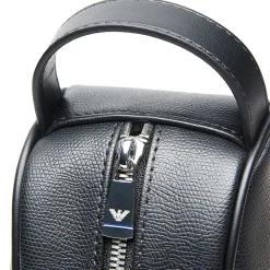 Trousse de toilette Noir en cuir
