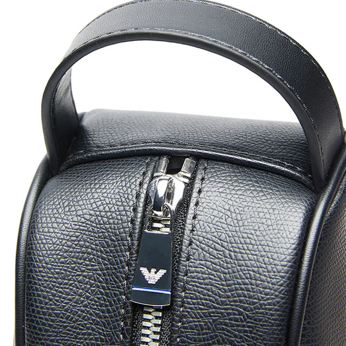 Trousse de toilette Noir en cuir