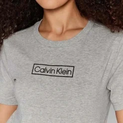 T-shirt col rond à manches courtes - Calvin Klein Underwear Gris en coton