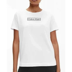 T-shirt col rond à manches courtes - Blanc Calvin Klein Underwear en coton