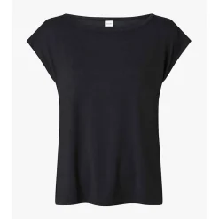 T-shirt col rond large à manches courtes - Noir Calvin Klein Underwear en coton modal