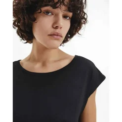 T-shirt col rond large à manches courtes - Noir Calvin Klein Underwear en coton modal