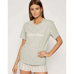 Tshirt col rond manches courtes - Gris Calvin Klein Underwear en coton