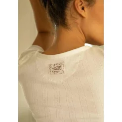 T-shirt de grossesse et d'allaitement - Blanc - Cache Cœur Lingerie en coton bio