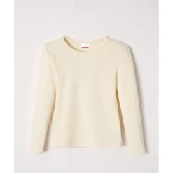 T-shirt Enfant manches longues col rond Rose terracotta Thermolactyl