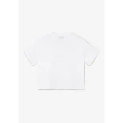 T-shirt fille Vinagi blanc en coton