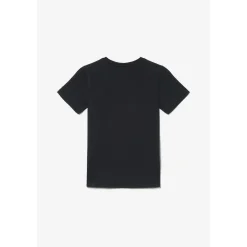 T-shirt garçon Kabibo noir imprimé en coton