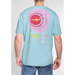 T-shirt Hinata Japan Rags bleu lagon Asa