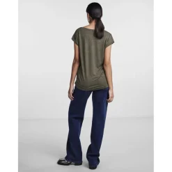 T-shirt loose fit manches courtes vert Elsie