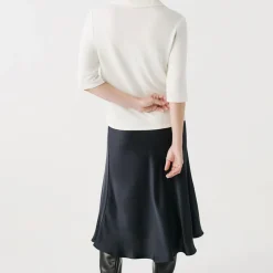 T-shirt manche courte beige en viscose