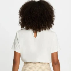 T-shirt manche courte blanc en coton