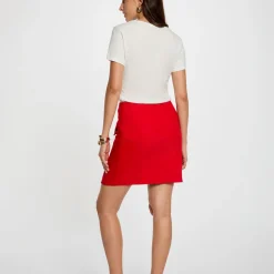 T-shirt manche courte blanc en viscose