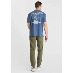 T-shirt manche courte Coura bleu en coton Yardley