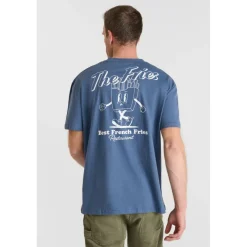 T-shirt manche courte Coura bleu en coton Yardley