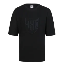 T-shirt manche courte noir en coton