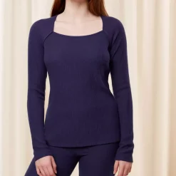 T-shirt Manches Longues - Bleu