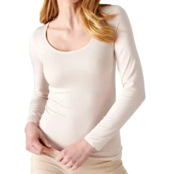 T-shirt manches longues - Sable en coton