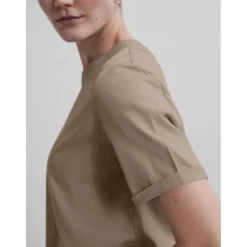 T-shirt regular fit manches courtes marron Ruth