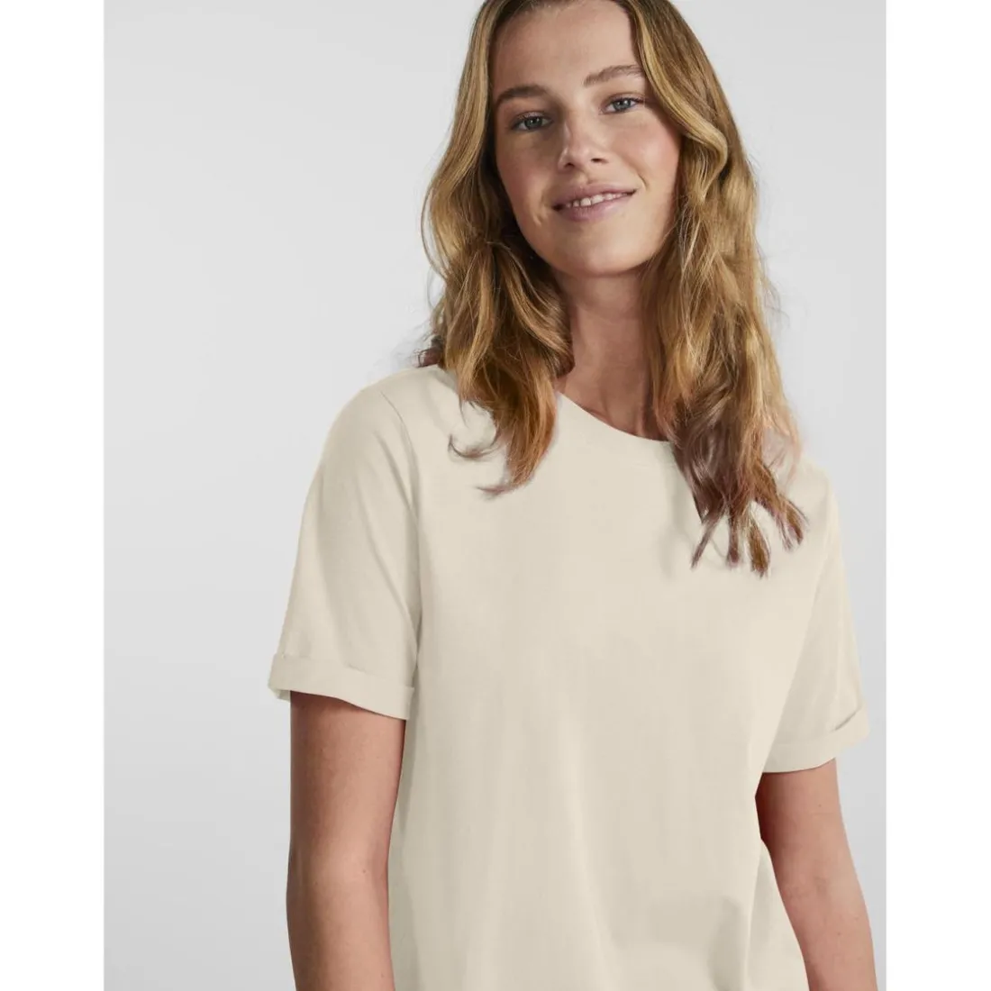 T-shirt regular fit manches courtes gris Sara