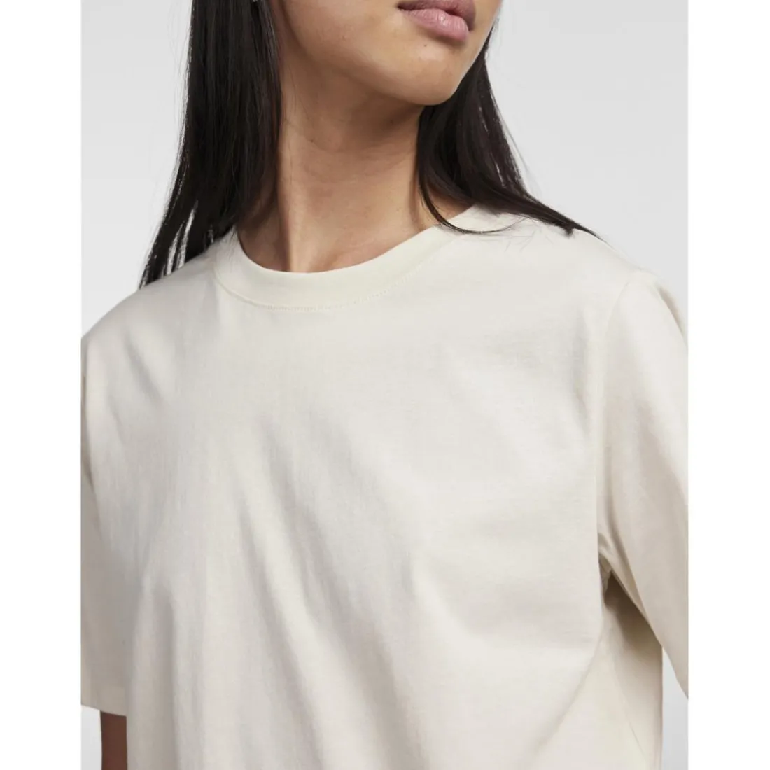 T-shirt regular fit manches courtes gris Dina