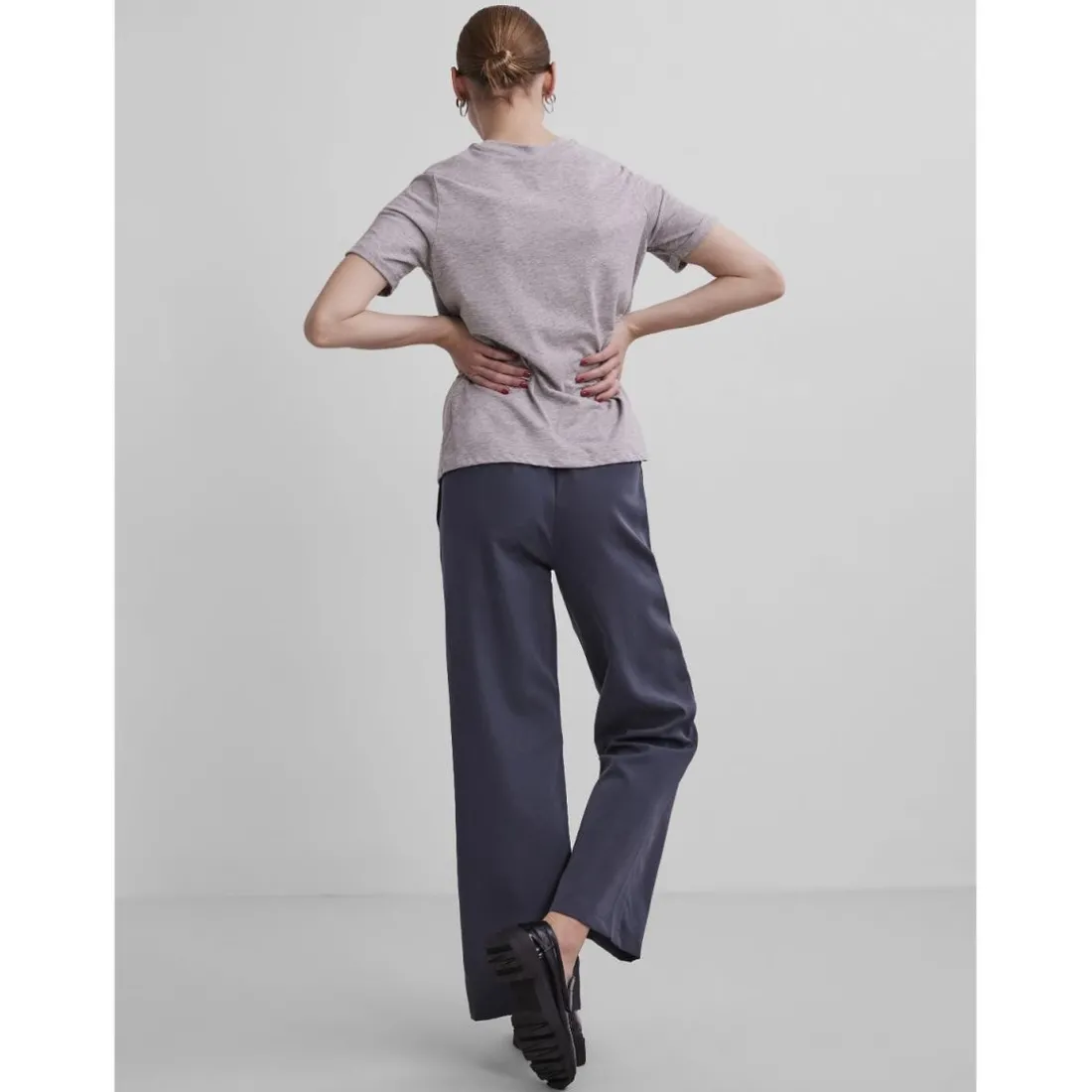 T-shirt regular fit manches courtes gris Elle