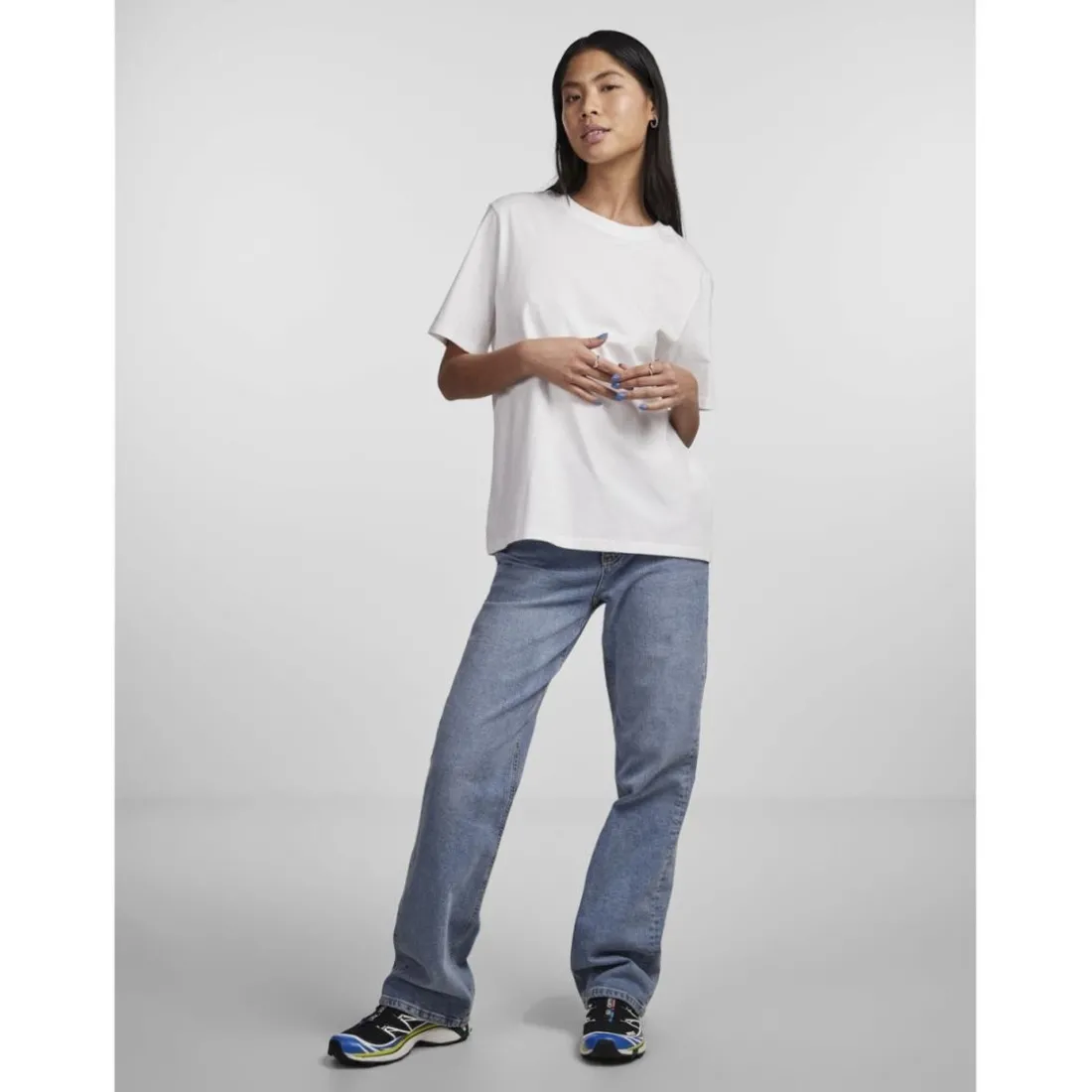 T-shirt regular fit manches courtes blanc Alia
