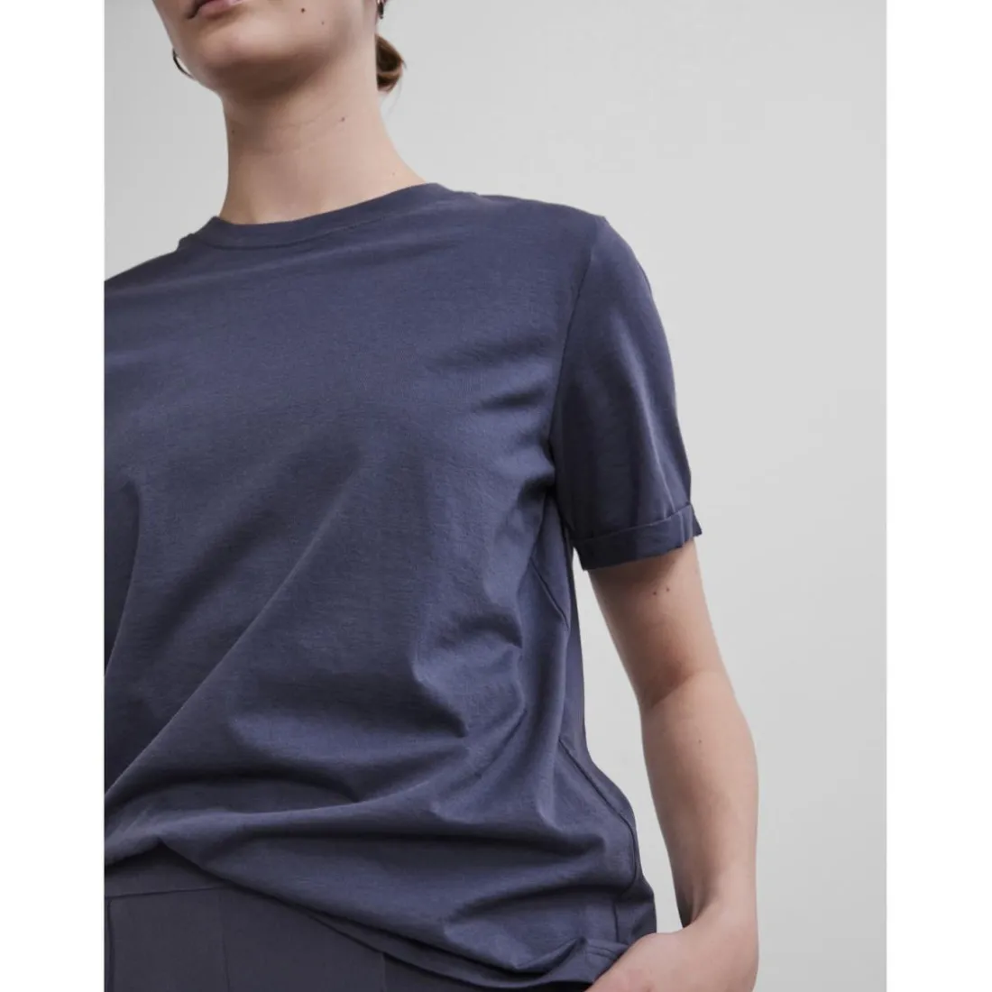 T-shirt regular fit manches courtes bleu Maëlys