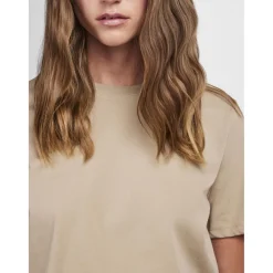 T-shirt regular fit manches courtes marron Isa