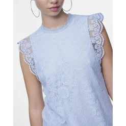 T-shirt regular fit sans manches bleu en nylon Vox