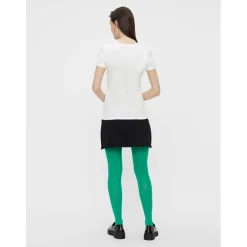 T-shirt slim fit manches courtes blanc en coton Dee