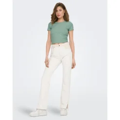 T-shirts Col rond Manches courtes Court vert Rae