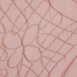 Tête de lit en boutis uni coton Becquet - Rose