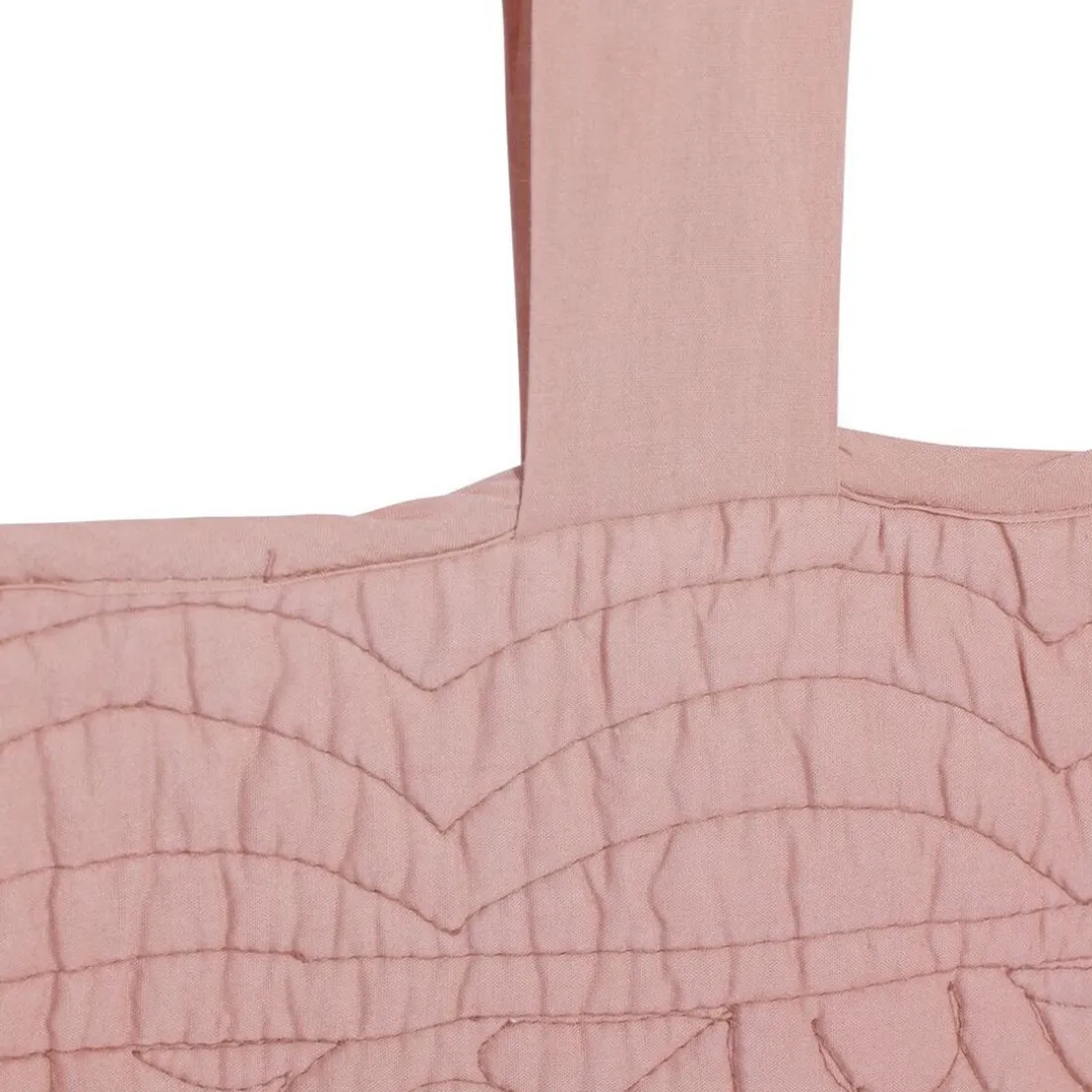 Tête de lit en boutis uni coton Becquet - Rose