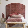 Tête de lit style oriental bois sculpté Linium Cuivre