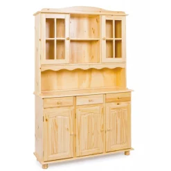 Vaisselier 3 portes en Bois massif STULIO