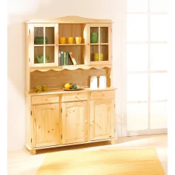 Vaisselier 3 portes en Bois massif STULIO
