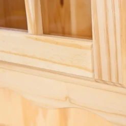 Vaisselier 3 portes en Bois massif STULIO