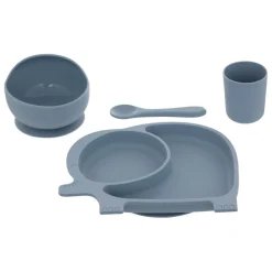 Vaisselle Yum 4 pièces bleu gris