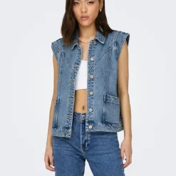 Vest en Jean sans manche ONLKENNEDY - Bleu Amy