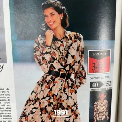 Veste à fleurs Anita orange en viscose