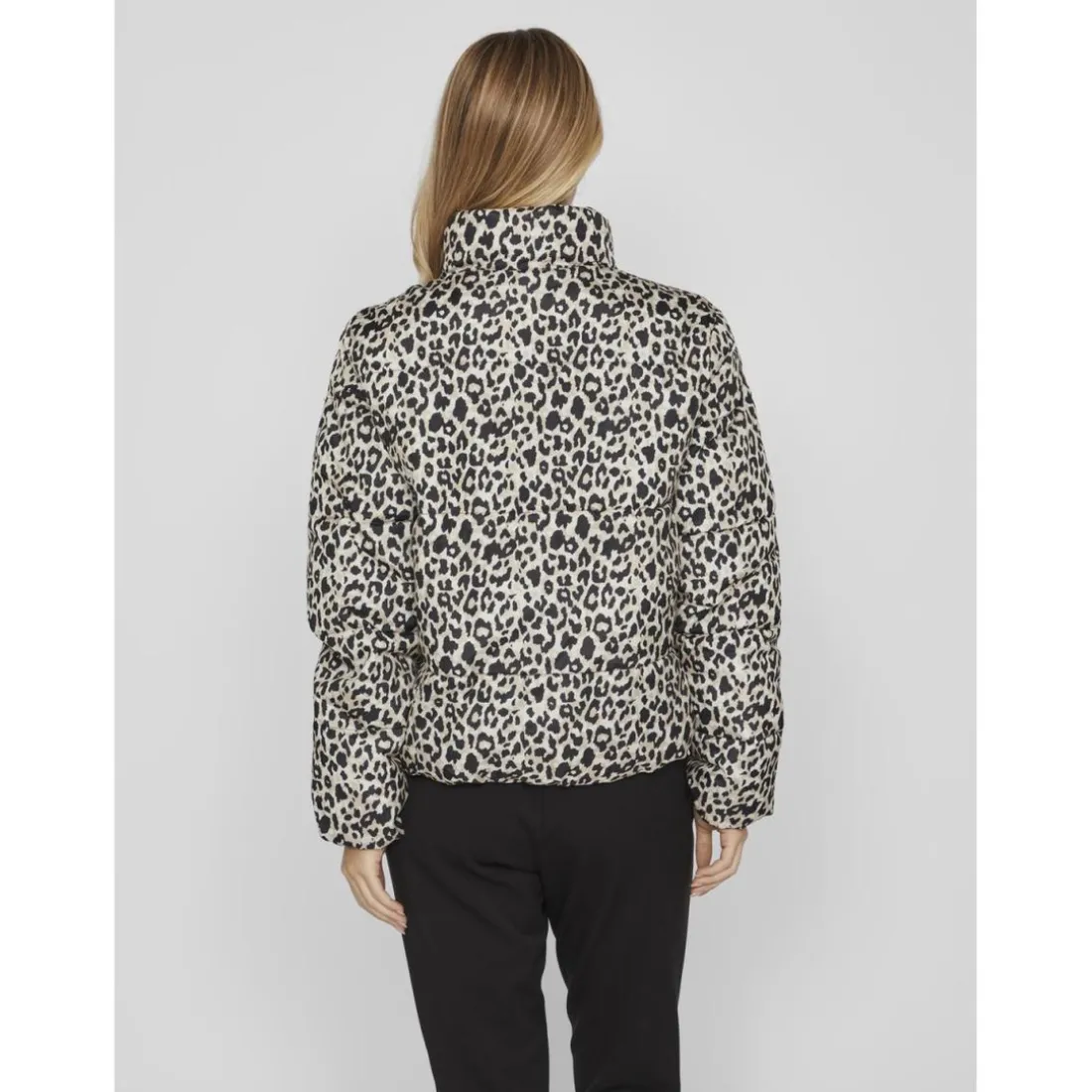 Veste col montant haut gris clair