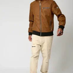 Veste en viscose LIRAK Camel