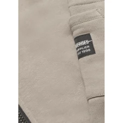Veste garçon, zippée en coton Hodybo gris beige blanc