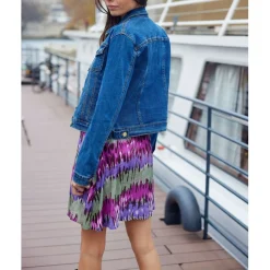 Veste JOLIE W - Wash gris clair en coton