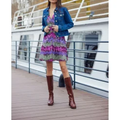 Veste JOLIE W - Wash gris clair en coton