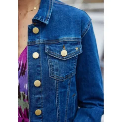 Veste JOLIE W - Wash gris clair en coton