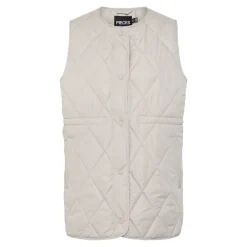 Veste manches courtes matelassée Stella gris Lucie