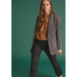 Veste PAOUBI noir en tencel